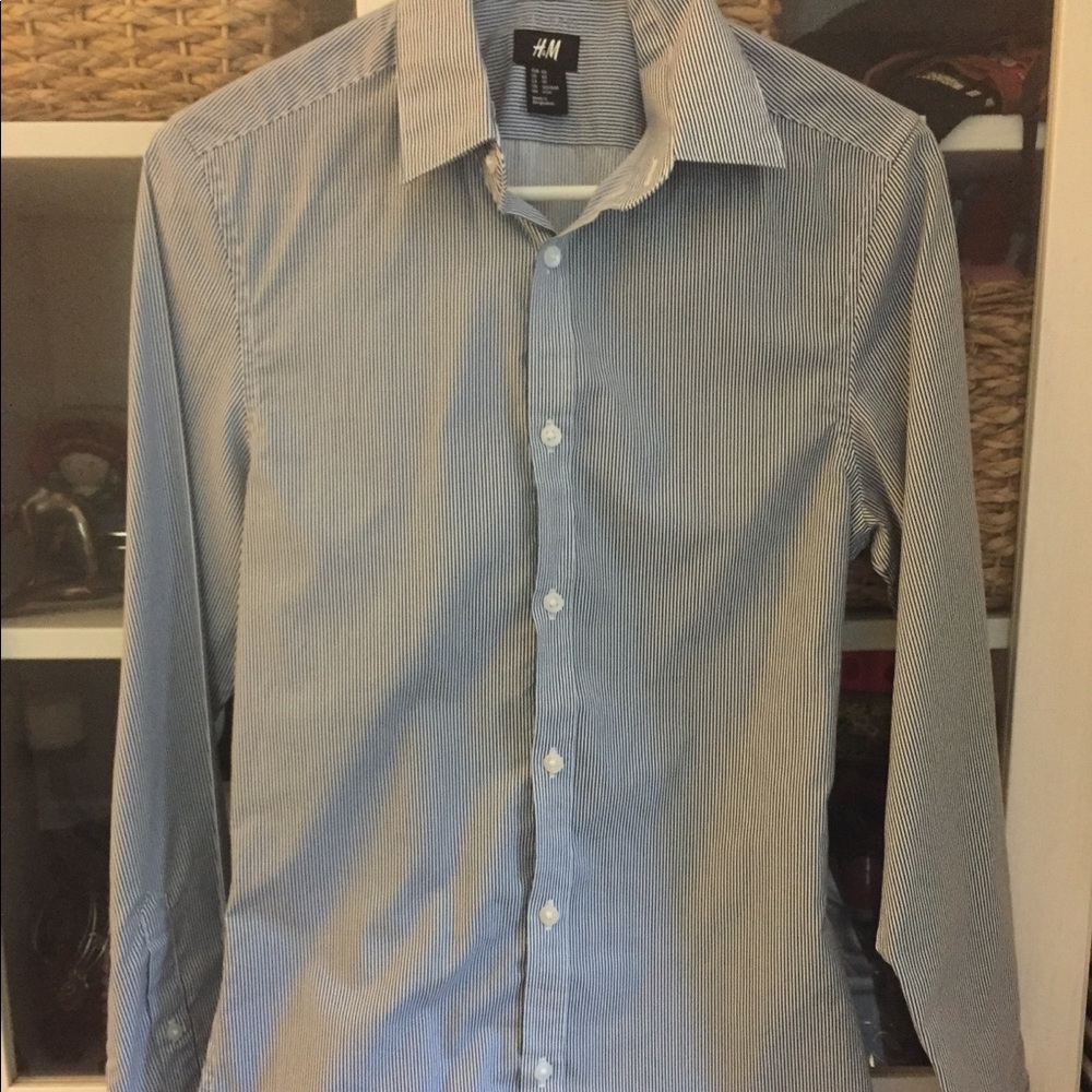 Pinstripe Button-Up